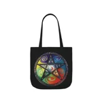 Wiccan Pentagram Shoulder Tote Bag