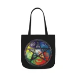 Wiccan Pentagram Shoulder Tote Bag
