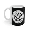 Wiccan White Runic Pentagram Coffee Mug