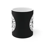 Wiccan White Runic Pentagram Coffee Mug