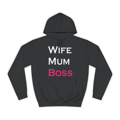 Wife Mum Boss Funny Quote Mother's Day Hoodie