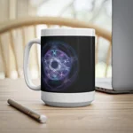 Witchcraft Blue Fire Pentagram Coffee Mug