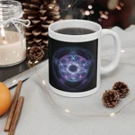 Witchcraft Blue Fire Pentagram Coffee Mug