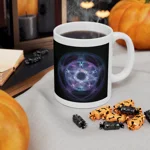 Witchcraft Blue Fire Pentagram Coffee Mug