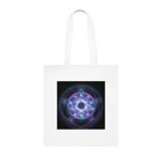Witchcraft Blue Fire Pentagram Cotton Shopping Tote Bag