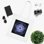 Witchcraft Blue Fire Pentagram Cotton Shopping Tote Bag