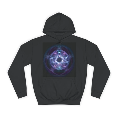 Witchcraft Blue Fire Pentagram Hoodie