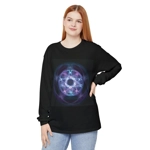Witchcraft Blue Fire Pentagram Long Sleeve T-Shirt