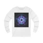 Witchcraft Blue Fire Pentagram Long Sleeve T-Shirt