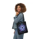 Witchcraft Blue Fire Pentagram Shoulder Tote Bag