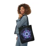 Witchcraft Blue Fire Pentagram Shoulder Tote Bag