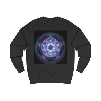 Witchcraft Blue Fire Pentagram Sweatshirt