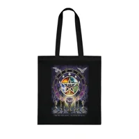 Witches Magical Altar Pentagram Cotton Shopping Tote Bag
