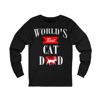 World's Best Cat Dad Father's Day Long Sleeve T-Shirt World's Best Cat Dad Father's Day Long Sleeve T-Shirt