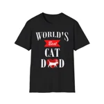 World's Best Cat Dad Father's Day T-Shirt