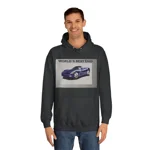 World's Best Dad Blue Convertible Sports Car Hoodie