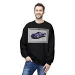 World's Best Dad Blue Convertible Sports Car Sweatshirt
