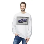 World's Best Dad Blue Convertible Sports Car Sweatshirt