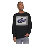 World's Best Dad Blue Convertible Sports Car Long Sleeve T-Shirt