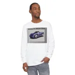 World's Best Dad Blue Convertible Sports Car Long Sleeve T-Shirt