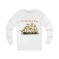World's Best Dad Classic Tall Clipper Ship Long Sleeve T-Shirt