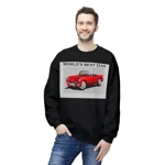 World's Best Dad Red Convertible Sports Car Sweatshirt
