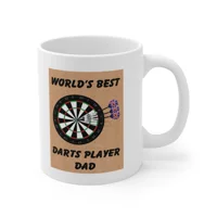 World's Best Darts Player Dad Coffee Mug