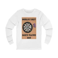 World's Best Darts Player Dad Long Sleeve T-Shirt