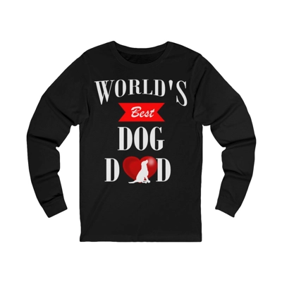 World's Best Dog Dad Father's Day Long Sleeve T-Shirt