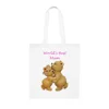 World's Best Mum Dancing Teddy Bears Cotton Shopping Tote Bag