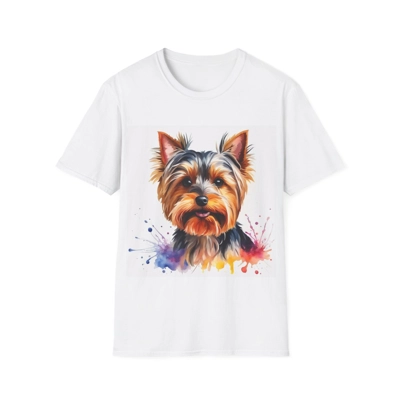 Yorkshire Terrier Dog Cute Watercolour T-Shirt