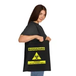 Zombie Biohazard Active Sign Cotton Shopping Tote Bag