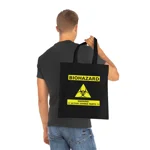 Zombie Biohazard Active Sign Cotton Shopping Tote Bag