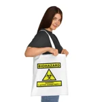 Zombie Biohazard Active Sign Cotton Shopping Tote Bag