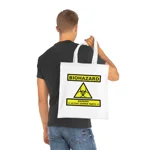 Zombie Biohazard Active Sign Cotton Shopping Tote Bag
