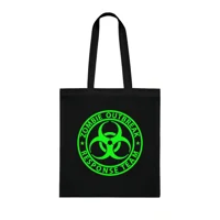 Zombie Outbreak Response Team Sign Cotton Shopping Tote Bag