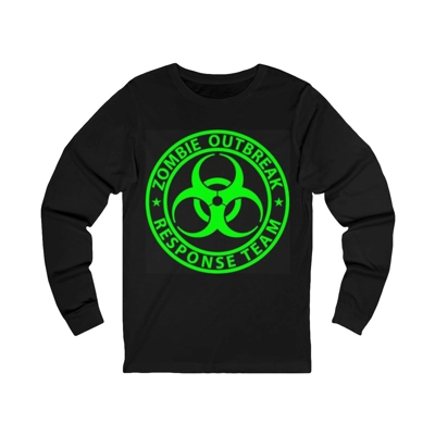 Zombie Outbreak Response Team Sign Long Sleeve T-Shirt