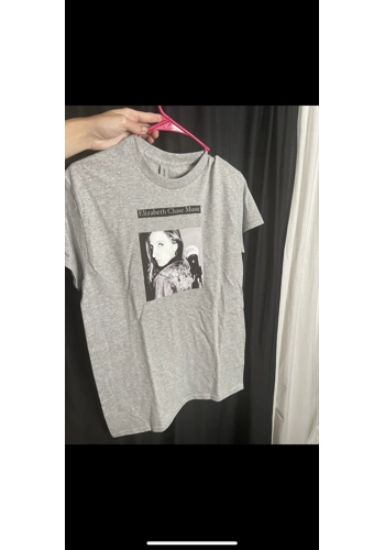 Elizabethchasemusic concert tee shirt Gray