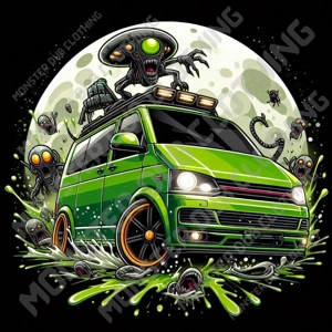 Splat Alien DUB Hoodie, Green
