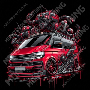 Future Robot DUB Hoodie, Red