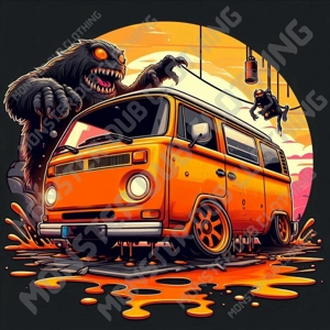 Giant Monster DUB Hoodie, Orange