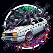 Multi Colour Splash - Hoodie