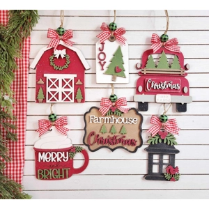 Country Christmas Ornaments