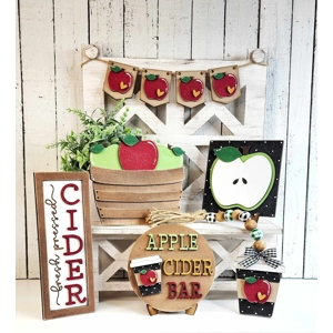 Apple Cider Harvest Decor Set