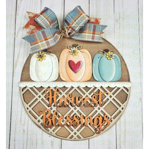 Harvest Blessings Door Hanger