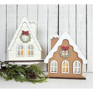 Gingerbread House Votive Set