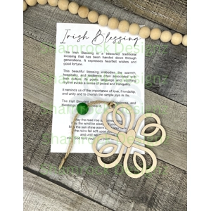 Irish Blessing Four Leaf Clover Story Card