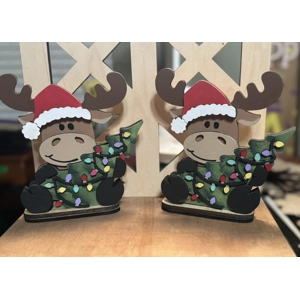 Christmas Moose Shelf Sitter