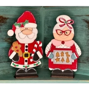 Santa & Mrs. Claus Shelf Sitter