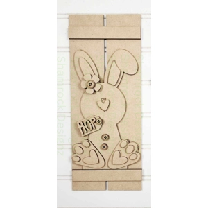 Prim Bunny Table Top Pallet Sign Paint & Create DIY Kit